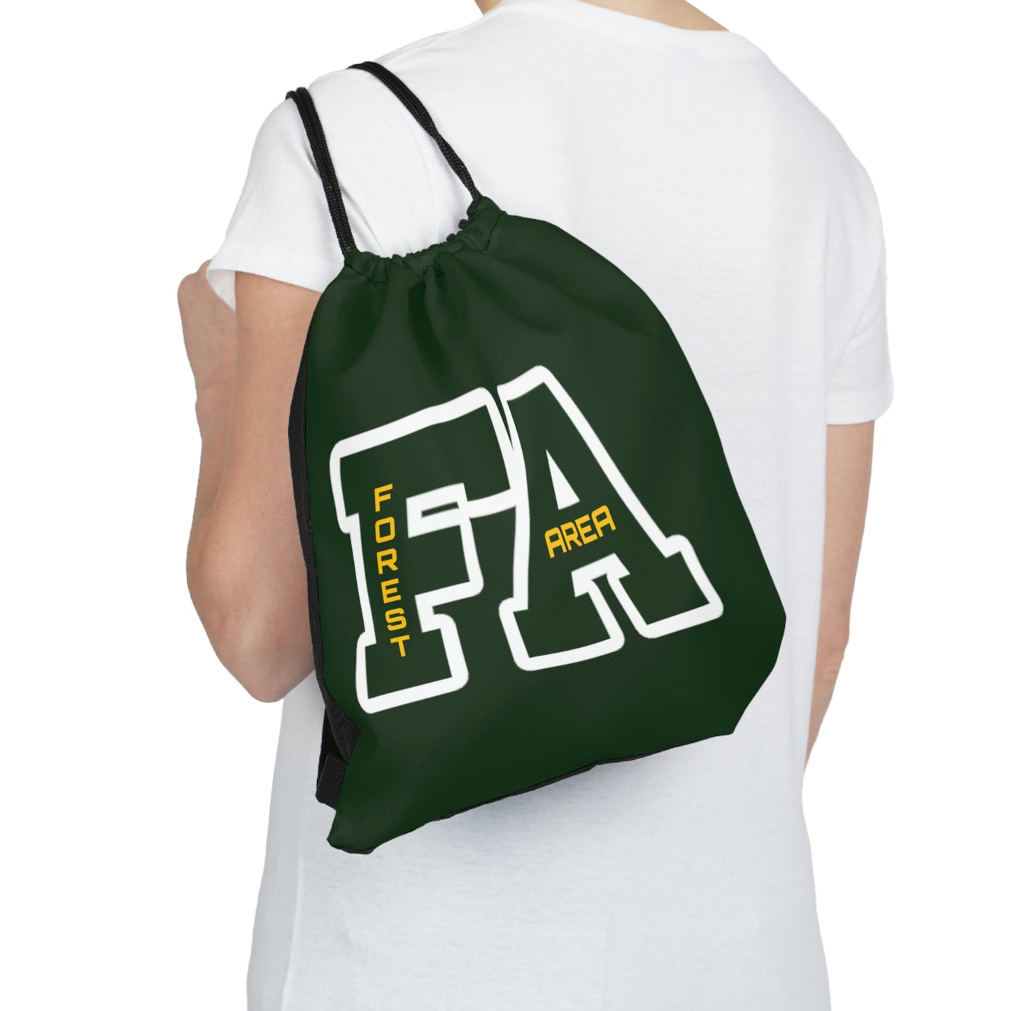 Outdoor Drawstring Bag Logo 1 #F13-02C Gold