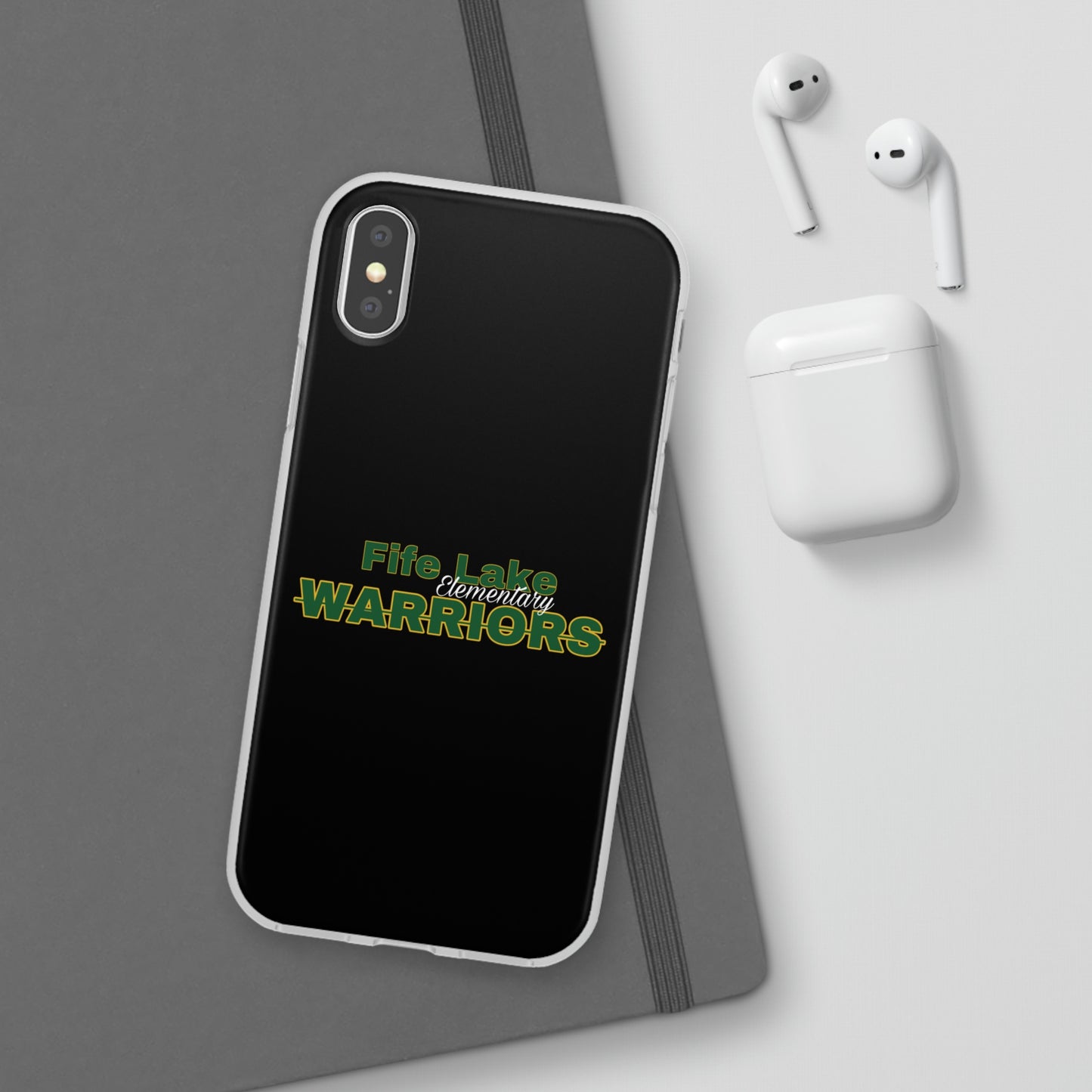 Black Flexi Case Logo #7  *28 Phone Models Item #F10-14D