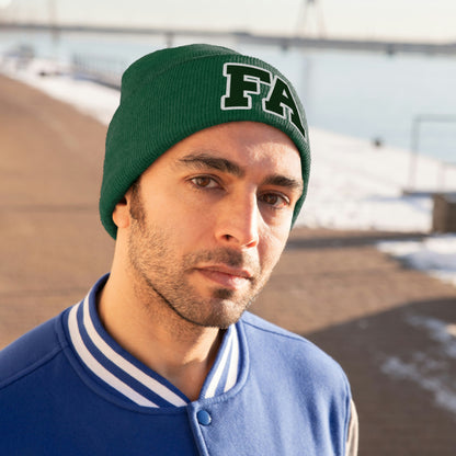 Logo 15 Embroidered Knit Beanie #F03-01D Four Colors