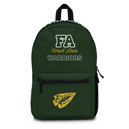 Unisex Backpack Logo 13 #F01-24J Green