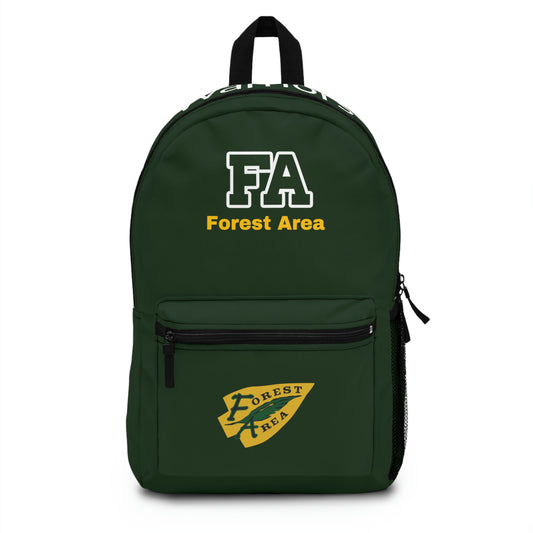 Unisex Backpack Logo 14 #F01-25J Green
